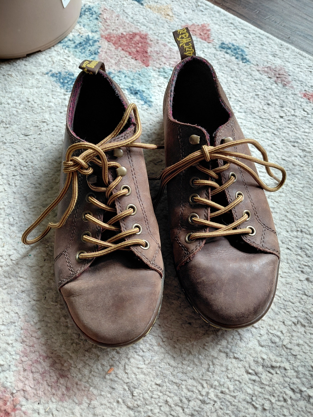Dr. Martens Brown Leather Casual Lace-Up Shoes EU 39